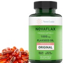 Nova Lucia Organical Flaxseed Oil Capsules 1000mg – Omega 3 6 9 软胶换发,皮和钉 – Non-GMO,Gluten-Free,Hexene-Free,容易吞咽 – 100 液态软胶