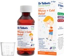 Talbot博士的 Mucus + 冷救济液药,自然启发,儿童,包括剂量杯,天然葡萄汁,4 Fl Oz