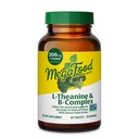 Megafood L-Theanine & Vitamin B Complex - 200 mg L 配有B Complex Vitamins的Theanine 女性和男性-+ Lemon Balm Leaf & Zinc - Vegan,Gluten Free,非GMO - 60 片,30种服务