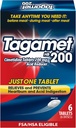 Tagamet HB 200 mg Cimetidine 酸还原剂和心脏灼伤救济剂,释放和防止消化,6个计数