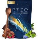 RYZE SUPERFOODS 蘑菇热可可梅拉托宁睡眠补充剂 Keto Cocoa Powder with Reishi Mushroom, Melatonin, Glycine, Cacao, L-Theanine, Chicory 帮助失眠和保持睡眠, 20次服务