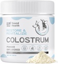 Colostrum 补充人类的粉末 - 有机Bovine Colostrum 补充古特健康,毛发生长,免疫支持 - 不受欢迎(73种服务)