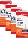 领队: 超强辛纳斯救济、快速行动、辛纳斯Decongestant、鼻塞救济喷雾、冷气和过敏30毫升瓶(包4)