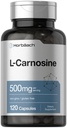 Horbäach L-Carnosine 500mg → 120 Capsule 补编 → 非GMO & Gluten 免费粉丸