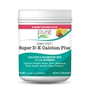 ionic Fizz Super D-K Calcium Plus by pure Essence - 配有外镁,维生素D3,维生素K2 强骨与应激支持 - 拉斯贝里柠檬水 - 14.82oz