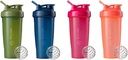 BlenderBottle 2-Pack 28-Ounce 经典摇摆瓶用于蛋白质摇摆和前期工作,Moss/Moss和Navy和All Pink和珊瑚