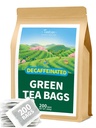 TeeLux 脱咖啡因绿色茶袋,纯脱咖啡因绿色茶,超级抗氧化剂,热和冰茶,200个