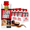 利安体待饮蛋白沙克,40g蛋白,Whey Blend,0糖,Gluten Free,22 Vitamins & Minerals,(可回收卡通 & Lid - Pack of 12) LABRADA(焦油花生酱)