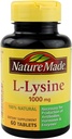 Nature Made Extra strong L-Lysine 1000 mg 药片,蛋白质合成的60个计数(包3)