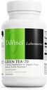 DaVinci Labs Green Tea-70 - 支持免疫系统的饮食补充,心血管健康和胆固醇健康 - 带有绿色茶叶提取法 - 十咖啡因 - Gluten-Free - 60 Vegetarian Capsules