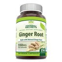 草药秘诀 姜根 550 mg 每服,250 mg Veggie Capsules Supplement → Non-GMO → Gluten Free → 制造于美国