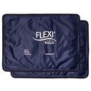 2 FlexiKold Gel冰包(标准大号:10.5"×14.5") - 可重复使用的受伤冷包,用于后痛救济,Migraine Relief Pad,手术后,产后,头痛,肩部 - 6300-COLD 2PK