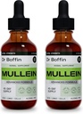 Mullein Leaf 液体提取 2 Fl Oz (Pack of 2) - Extra Strenght QQ 高级公式 - 天然补充 液体叮当 - 肺清洁剂和排毒 - 呼吸卫生和免疫支持滴水