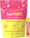 MIXHERS 聚焦大脑支持补充 QQ Cafeine-Free QQ 认知清晰,浓度,和水分的天然成份 QQ Pineapple Berry Flavor 15 棒包