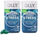 OLLY 超强强度再见 软胶双包,GABA, Ashwagandha, L-Theanine和柠檬包,压力救济补编 - 120个