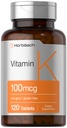Horbäach Vitamin K 补充 + 100mcg + 120平板