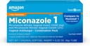 基本护理 Miconazole Nitrate Vaginal 插入 1200 mg 和 Miconazole Nitrate Cream 2 混合阴道感染,白色,0.32 Ounce (Pack of ), 1 计数