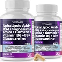 Sciatica Nerve健康支助 -- -- 含叶酸的Sciatic Nerve Capsules, Pea, Glucosamine, MSM,维生素B 复合体,Alpha Lipoic Acid 300mg -- -- 在美国制造(60个计数(包2))