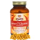 Infinity Turmeric Capsules, 高概率曲霉素补充剂, USDA 认证有机物补充剂 黑辣椒和姜, Raw, Vegan Gluten Free