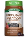(原始内容存档于2018-07-21). Nature's Truth Lion's Mane Gummys for adderns QQ 60 Counter Berry Flavor QQ Vegan, Non-GMO, & Gluten Free Supplement.