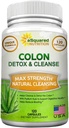 aSquare Enterprise Pure Colon Cleanse for Wight Lost - 120 Capsules, Max 强力,天然Colon Detox Cleanser, Colon Cleaning Dealing Clean 补充消化健康, 男女减肥药