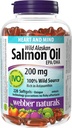 Webber Naturals 野生阿拉斯加沙门石油,200兆克,220个
