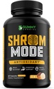 有机蘑菇 补充10英寸-1,Reishi, Lions Mane, Cordyceps, Chaga, Turkey Tail, Natural Imune & Cognitive Health Boost, 60 Veggie Capsules (英语).