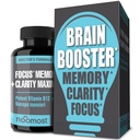 Brain Supplement / Brain Booster Supplement for Focus, Memory, Clarity, Energy Work as Cafeine Brain Booster / Brain Supplements for Memory and Focus Boog, Brain Boost 和 Brain Supports (Pack 1) (中文(简体) ).