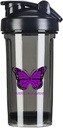 18 Ounce Shaker 瓶装饮料 混合剂 防渗漏 前置蛋白质 摇控食品 摇控食品 瓶装500ML/18 Oz Black&-1-1