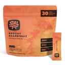 SALTT 电解石 粉碎饮料 混合 - Groovy Grapeleque - 30 水解包 - 镁、钾、钠、痕量矿物 - 零糖和葡萄糖 免费 - 旅行必需品
