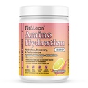 适应 & Lean 氨基水分加能,预研粉,6g Vegan Essemtial 氨基酸,EAA, BCAA, Glutamine, 电解剂和天然咖啡因, Pink Lemonade, 30 服务