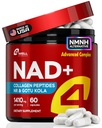 NAD Plus Supplement 1400mg - NMNH 补充替代支持健康老化综合体 与 Nicotinamide Riboside & Gotu Kola, Collagen - 强力NAD+ 能源、皮肤和认知的公式, 60 Caps