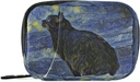 Naanle Van Gogh Galaxy Cat Pill Box 7 Day Pill案 旅行 Pill 组织者包,配有Zipper Portable Weekly Case Contract 大小的维生素补充剂持有者