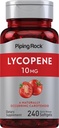 Piping Rock Lycopene 10mg | 240 Softgels | Non-GMO, Gluten 免费补编