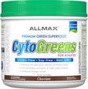 AllMAX 营养 - Cytogreens Super Greens 粉末,注入螺旋藻,菠菜和百利草,支持Immune和消化健康,Gluten Free & Vegan,30种服务(巧克力)