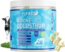 Grass Fed Colostrum Supplement 2000mg, 120 Gummys 免糖40% IgG Bovine Colostrum Gommys + Probiotic, 多维他命 Etc 用于免疫支持, Gut支持, 头发和皮肤