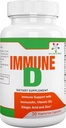 Spectra Vitamins Immune D 补充支持Immunolin, Vitamin D3, 男性、女性成年人和老年人的锌, 建议年度轮标,30 Capsules,