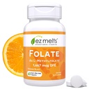 EZ 熔融物 溶解溶胶 1,667mcg, L-Methylfolate, 无糖, 2-Month供应 - 1 包