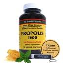 Y.S.有机蜜蜂农场 Propolis-Raw 未加工 1000 mg - 您的井口 - 90 Capsules with Binus Worldwide 营养多用途键链