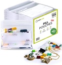 Pill Bags 6 mil - Pack of 125 - BPA Free 3x2.75英寸 可重新使用的Pill Pouges for Medicine 用标签上写作的Label Clear Small Razlock Bags 用于Pills,珠宝和旅行药丸组织者(Pack of 125)