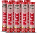 PLIX - Plant Fix Apple 苹果苹果苹果苹果苹果醋 Effervescent 片与母亲,700mg ACV配VT B12,B6,包装8 QQVegan,无添加糖,无GMO和无胶