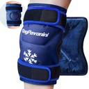 King Pavonini XXL Knee Ice Pack 外科手术后环绕整个膝盖包装,大型可重用Gel Ice Pack 用于伤害,疼痛救济,居住,运动伤害,1 Pack (蓝色)