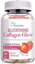 普通自然 Glow Glutathione Collagen Glow 草莓 Flavor, 60 有机化学胶囊