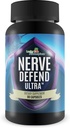 Nerve Defense Ultra - Nerve健康支持补充 - 镁,钙,维生素D - 支持健康Nerve功能与流通 - 帮助Soothe Nerve在手指,手,脚趾和脚上的不适