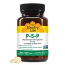 国家生活 P-5-P 维生素 B6 – 生物可获性 Pyridoxal-5-Phosphate 能源,神经系统支持,和红血球生长补充 – 经认证的Gluten Free, Vegan,非GMO – 100 Capsules