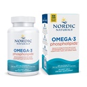 北欧自然学Omega-3 磷脂类,无味类 - 60 软胶类 - 500 mg Omega-3 & 350 mg 磷脂类 - 心与脑健康 - 小,易吞软胶类 - 非GMO - 30 服务类