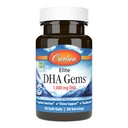 Carlson - Elite DHA宝石,1000 mg DHA,支持健康脑功能和视觉,30软凝胶