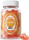 L-Lysine Gummys 1000mg - L-Lysine 儿童与成年人补充剂 - Lip and Cold Sore * 支持女性 - 配有维生素B12的可嚼Lysine Gummys - Vegan,非转基因生物,Gluten-Free,60 Counts