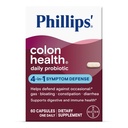 Phillips的Colon健康日报 Probiotic Daily Capsules, 4-in-1 Symptom Defense 帮助防御偶发气体, Bloating, 便秘, 和腹泻, Daily Supplement, 60 Count