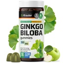 BIO KRAUTER Ginkgo Biloba Gummys - 90 Vegan Chews - Ginkgo Biloba 大脑支持补充剂 - 120 mg 标准化摘录 - 佩丁基公式